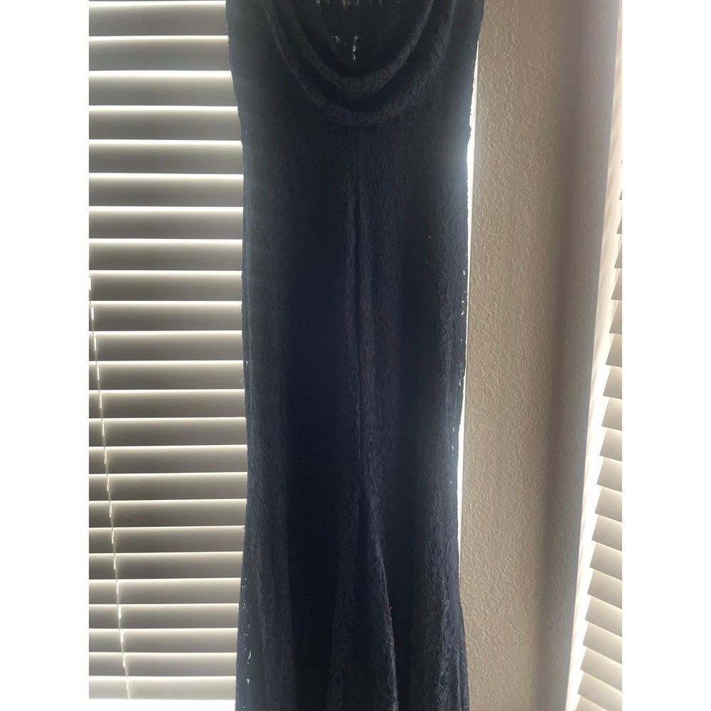 Lulus navy blue lace dress medium